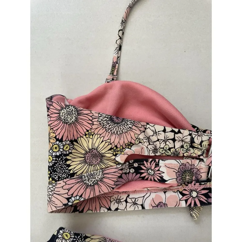 VYB Swim Bikini Swimsuit Retro Floral Boho Chic Cottagecore Femme